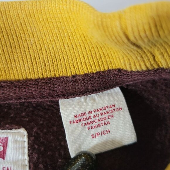 Levis Relaxed Fit Sweatshirt Pullover Crewneck Brown Mens Small Long Sleeve - Picture 6 of 10